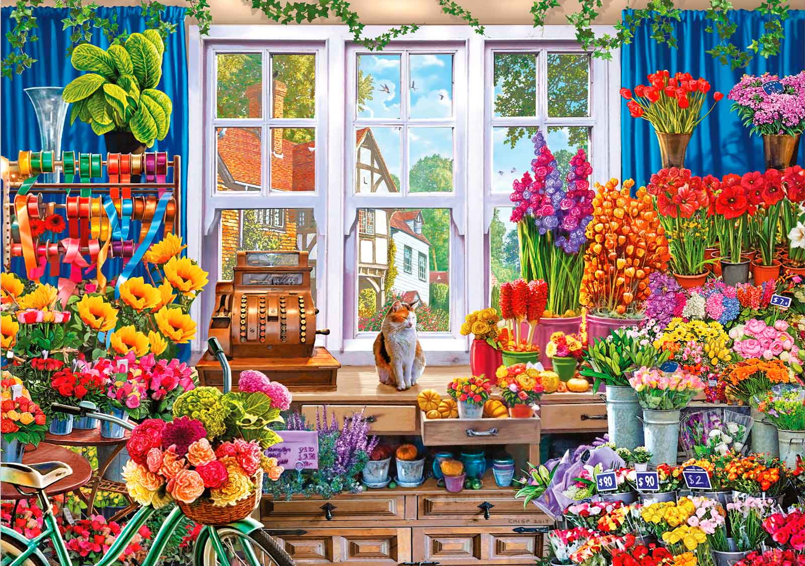 Puzzle Star Tienda de Flores de 1500 Piezas