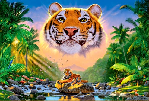 Puzzle Step Puzzle Tigre Magnífico de 6000 Piezas