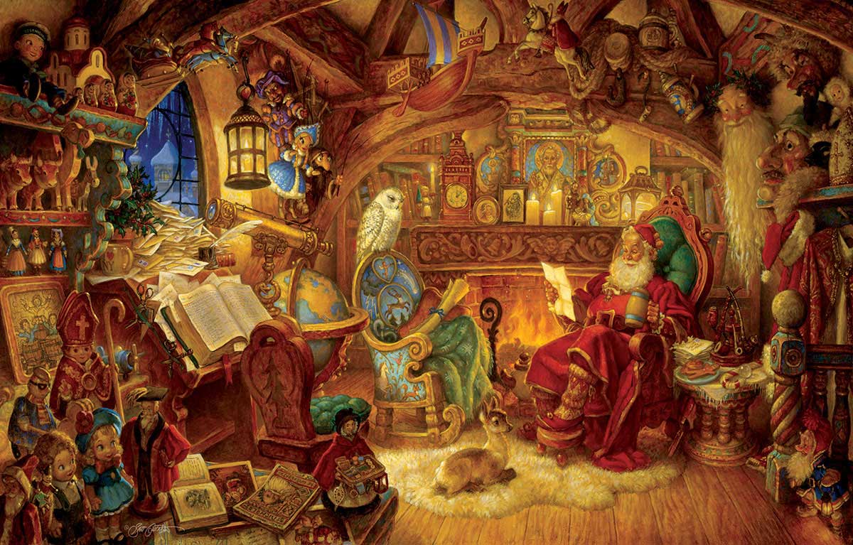Puzzle SunsOut El Estudio de Papá Noel de 1000 Piezas