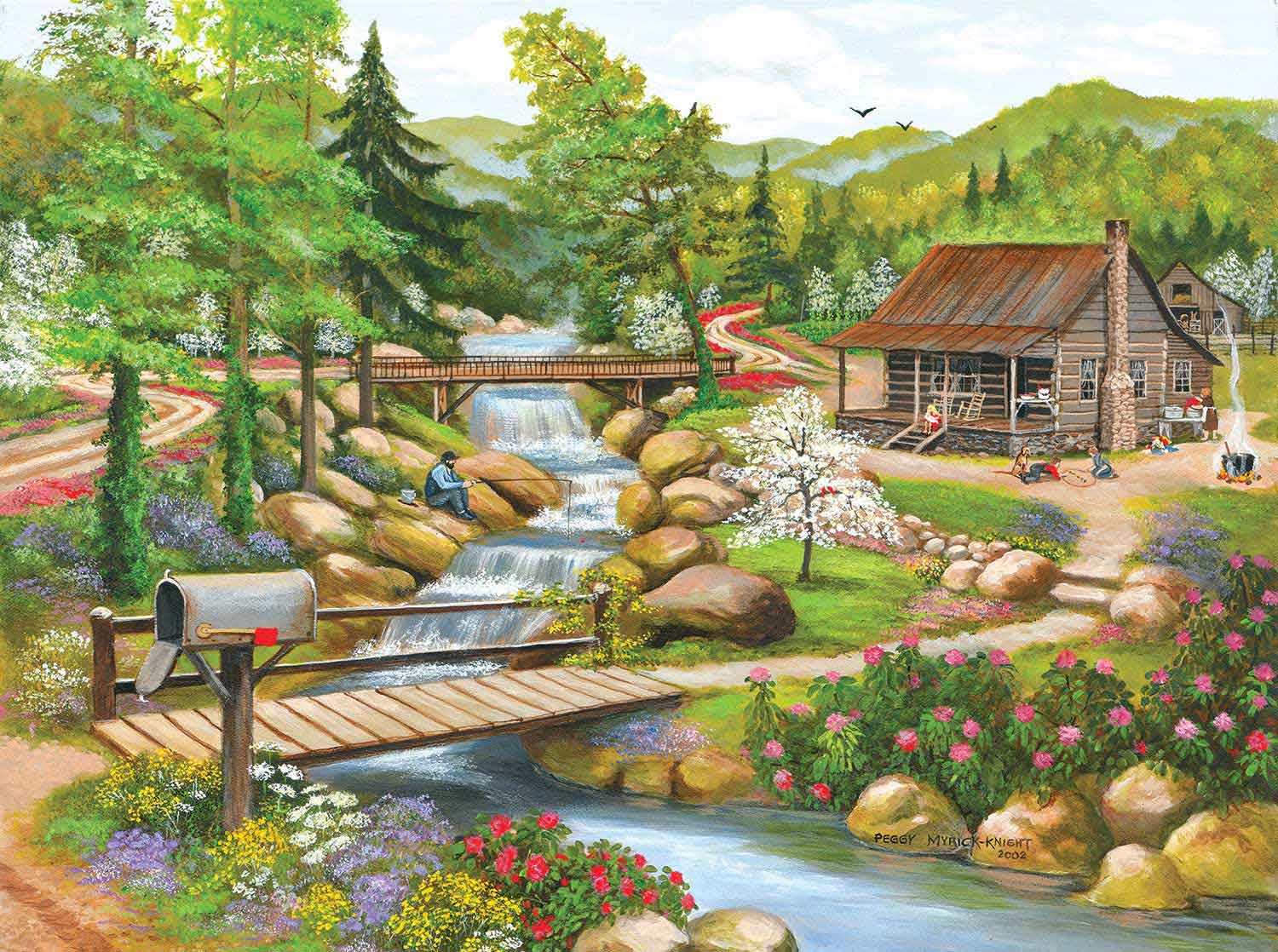 Puzzle SunsOut Temporada de Primavera de 1000 Piezas
