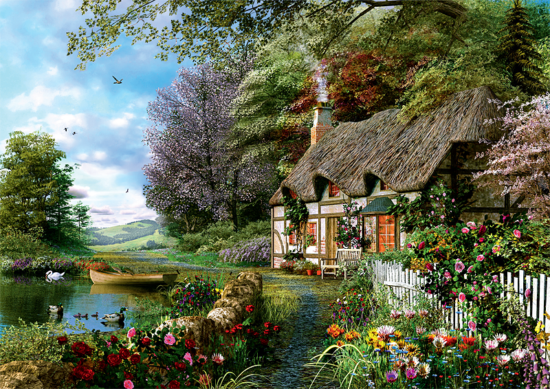 Puzzle Trefl Casa de Campo de 1000 Piezas
