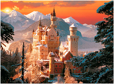Puzzle Trefl Castillo de Neuschwanstein, Alemania de 3000 Pieza