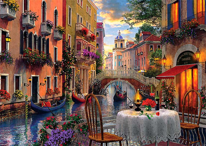Puzzle Trefl Cena Romántica en Venecia de 6000 Piezas