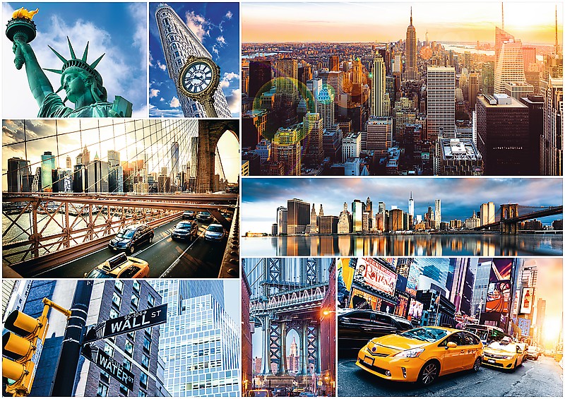 Puzzle Trefl Collage de Imáges de Nueva York 4000 Piezas