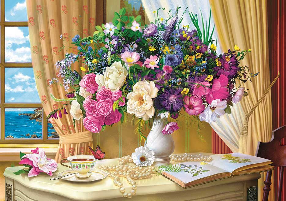 Puzzle Trefl Flores por la Mañana de 1000 Piezas