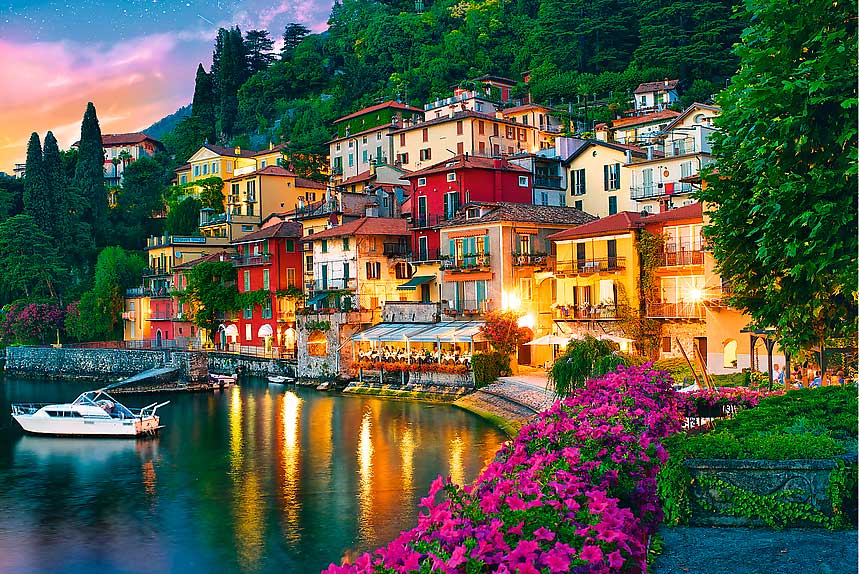 Puzzle Trefl Lago Como, Italia de 500 Piezas
