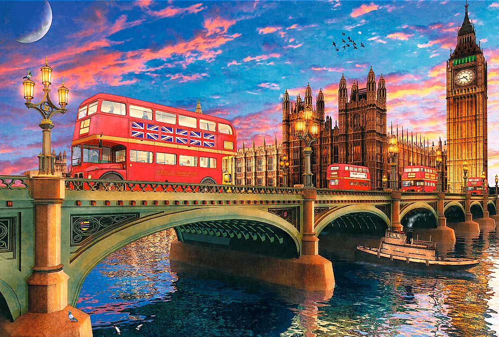 Puzzle Trefl Madera Palacio de Westminster, Londres de 500 Pzs