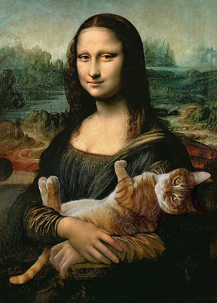 Puzzle Trefl El Gato de Mona Lisa de 500 Piezas