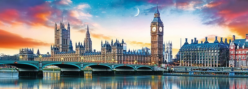 Puzzle Trefl Panorama Big Ben y Palacio de Westminster de 500 Pz