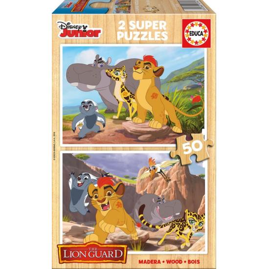 Puzzle Educa La Guardia del León, Rey León 2 x 50 Piezas Puzzle Educa La Guardia del León, Rey León 2 x 50 Piezas