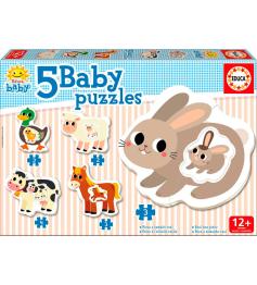 Puzzle Baby Educa Progresivo La Granja