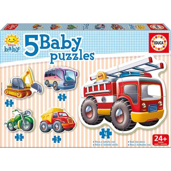 Puzzles Baby Educa Vehículos