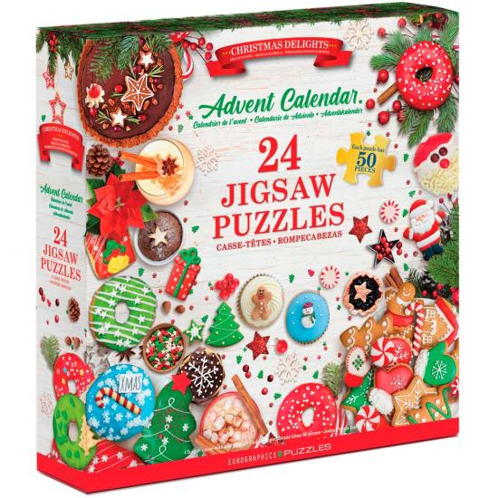 Calendario de Adviento Eurographics Delicias Navideñas 24 x 50P Calendario de Adviento Eurographics Delicias Navideñas 24 x 50P