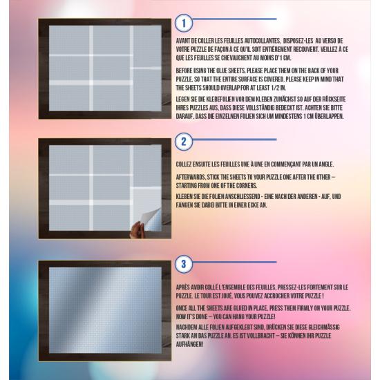 Pegamento Puzzles Grafika Hojas Adhesivas Puzzles de 2000 Pieza