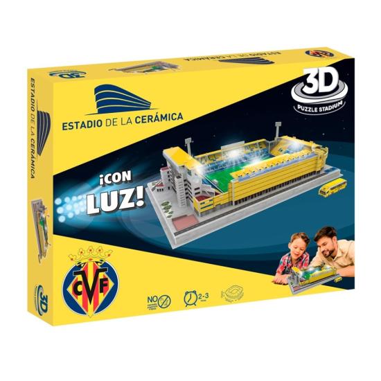 Puzzle 3D Estadio de la Cerámica Villarreal CF con Luz Puzzle 3D Estadio de la Cerámica Villarreal CF con Luz