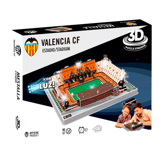 Puzzle 3D Estadio Mestalla Valencia CF con Luz