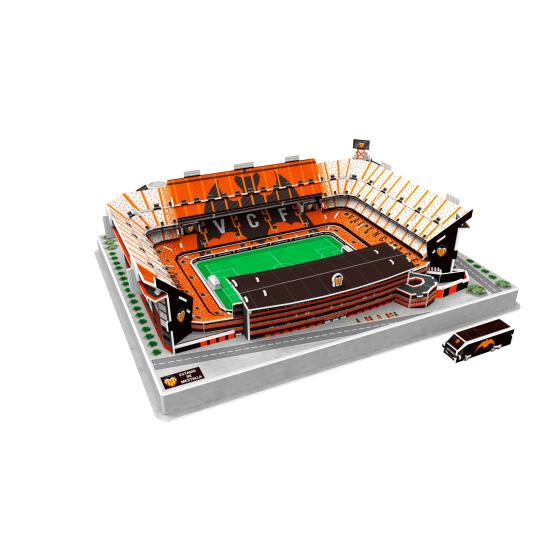 Puzzle 3D Estadio Mestalla Valencia CF con Luz