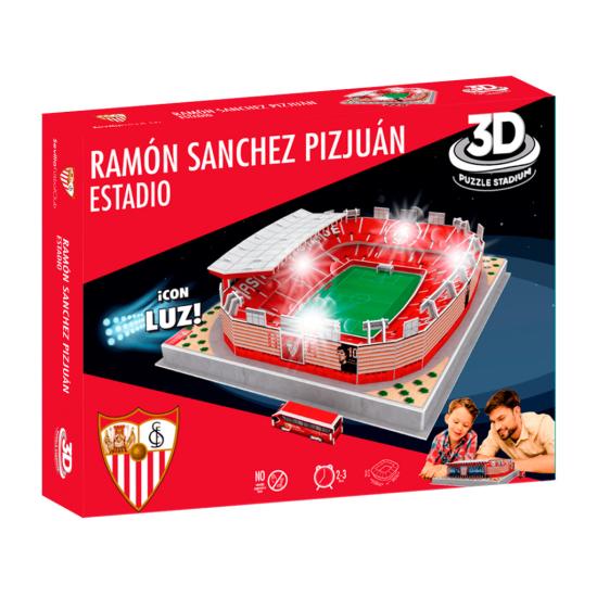 Puzzle 3D Estadio Ramón Sánchez Pizjuán Sevilla FC con Luz