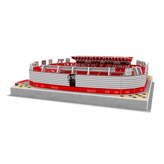 Puzzle 3D Estadio Ramón Sánchez Pizjuán Sevilla FC con Luz