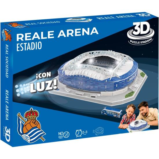 Puzzle 3D Estadio Reale Arena Real Sociedad con Luz