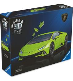Puzzle 3D Ravensburger Lamborghini Huracan Evo Verde de 108 Pzs