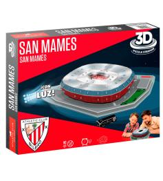 Puzzle 3D Estadio San Mamés Athletic de Bilbao con Luz