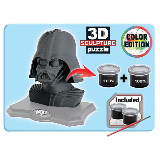 Puzzle 3D Sculpture Color Darth Vader de 160 Piezas