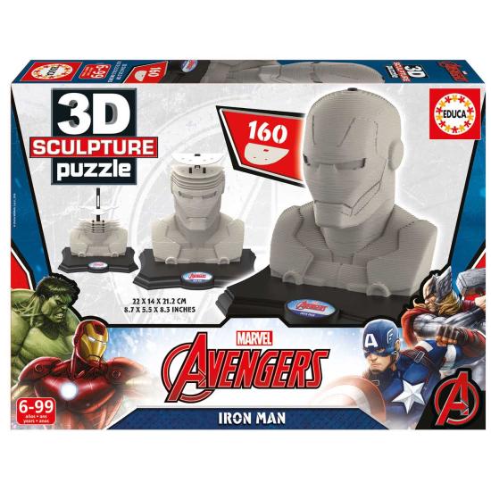 Puzzle 3D Sculpture Ironman de 160 Piezas