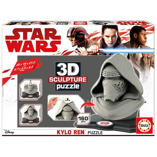 Puzzle 3D Sculpture Kylo Ren Star Wars de 160 Piezas