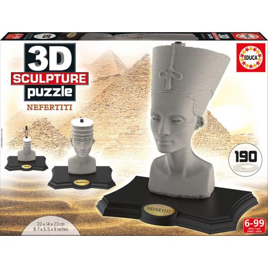 Puzzle 3D Sculpture Nefertiti de 190 Piezas