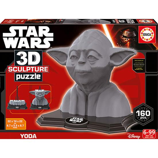 Puzzle 3D Sculpture Yoda Star Wars de 160 Piezas Puzzle 3D Sculpture Yoda Star Wars de 160 Piezas