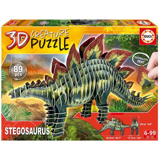 Puzzle Educa 3D Stegosaurus Creature de 89 Piezas Puzzle Educa 3D Stegosaurus Creature de 89 Piezas