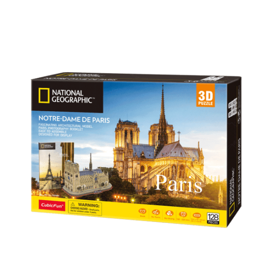 Puzzle 3D World Brands Notre Dame (National Geographic)