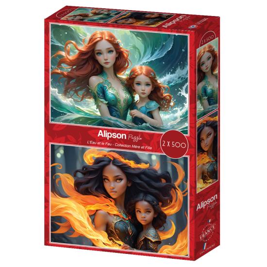 Puzzle Alipson Agua y Fuego de 2x500 Piezas Puzzle Alipson Agua y Fuego de 2x500 Piezas