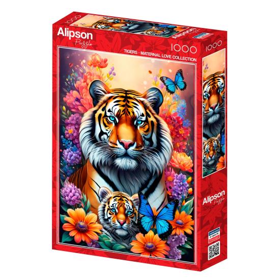 Puzzle Alipson Amor Maternal Tigres de 1000 Piezas