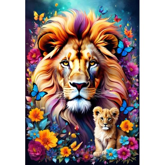 Puzzle Alipson Amor Maternal Leones de 1000 Piezas