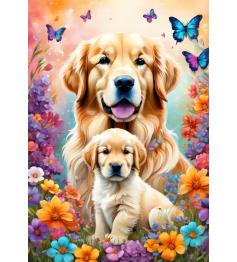 Puzzle Alipson Amor Maternal Perros de 1000 Piezas