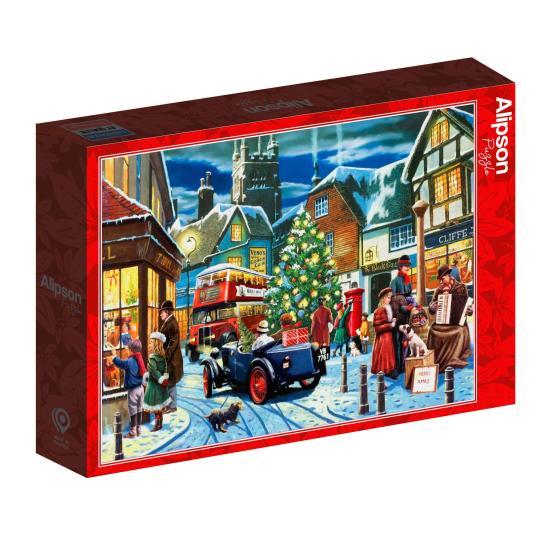 Puzzle Alipson Calles Navideñas de 1500 Piezas