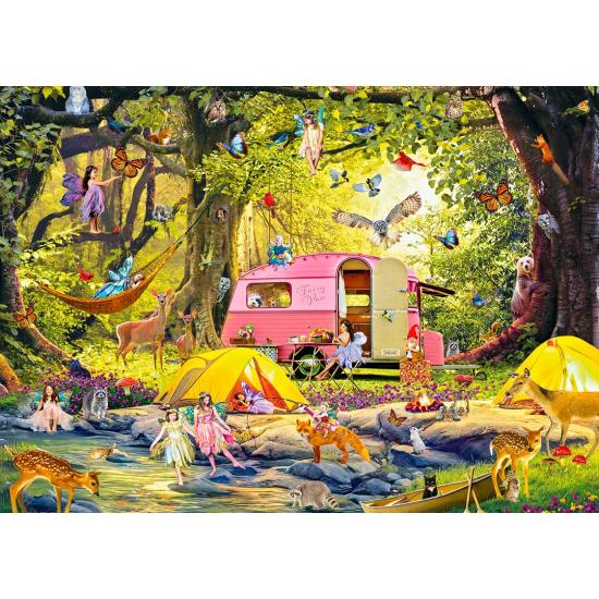 Puzzle Alipson Camping de Hadas con Amigos del Bosque 1000Pzs Puzzle Alipson Camping de Hadas con Amigos del Bosque 1000Pzs