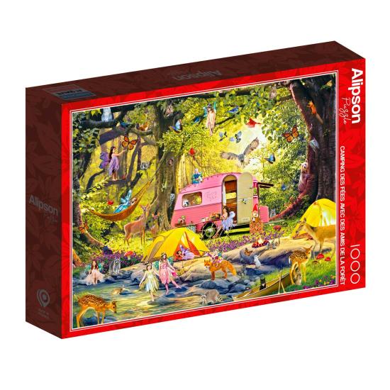 Puzzle Alipson Camping de Hadas con Amigos del Bosque 1000Pzs Puzzle Alipson Camping de Hadas con Amigos del Bosque 1000Pzs