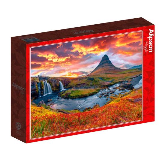 Puzzle Alipson Cascada Kirkjufellsfoss, Islandia de 500 Piezas