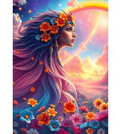 Puzzle Alipson Chica Arcoiris de 500 Piezas