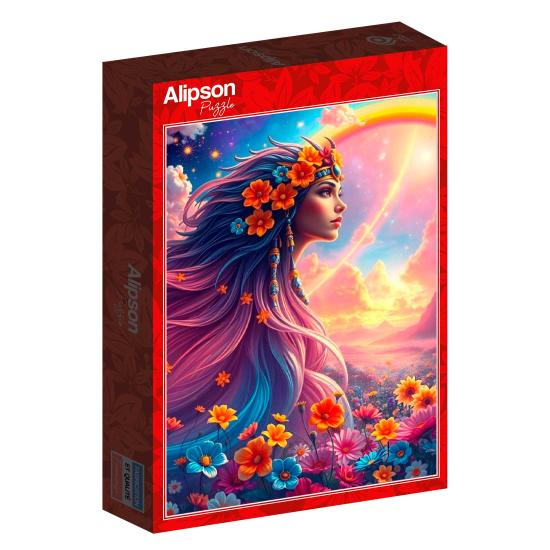 Puzzle Alipson Chica Arcoiris de 500 Piezas