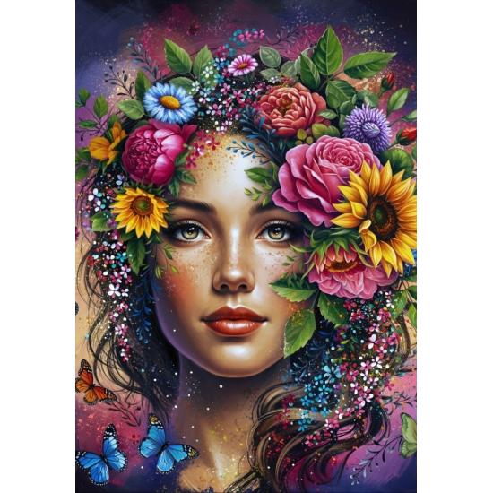 Puzzle Alipson Dama Floreciente de 1000 Piezas