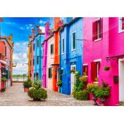 Puzzle Alipson El Colorido Callejón De Burano de 500 Piezas