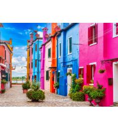 Puzzle Alipson El Colorido Callejón De Burano de 500 Piezas
