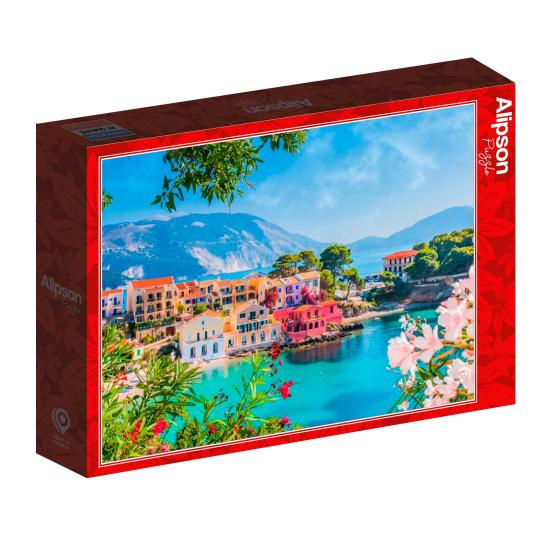 Puzzle Alipson El Colorido Pueblo De Assos, Grecia de 500 Piezas Puzzle Alipson El Colorido Pueblo De Assos, Grecia de 500 Piezas