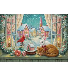 Puzzle Alipson Escaparate Navideño de 1000 Piezas