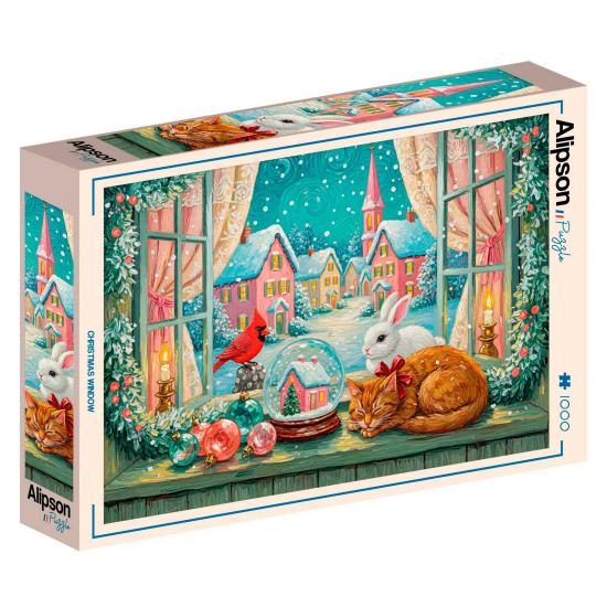 Puzzle Alipson Escaparate Navideño de 1000 Piezas