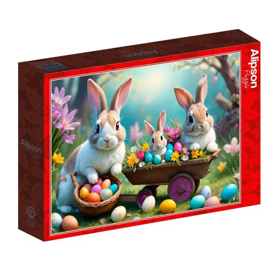 Puzzle Alipson Conejitos de Pascua de 500 Piezas Puzzle Alipson Conejitos de Pascua de 500 Piezas
